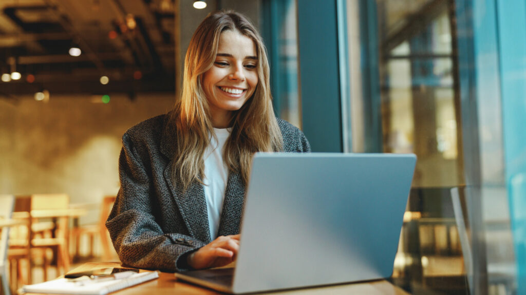 Person with laptop